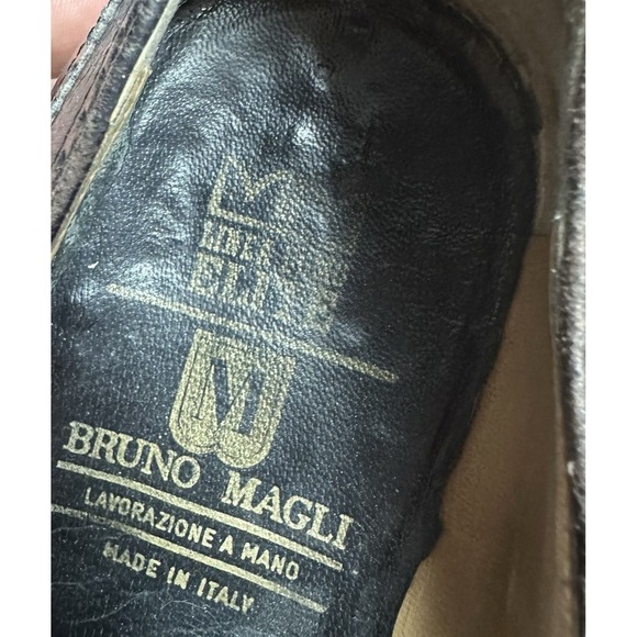 Bruno Magli Shoes Mens 11M Black Leather Charles Brogue Cap Toe Oxfords Italy main image 13